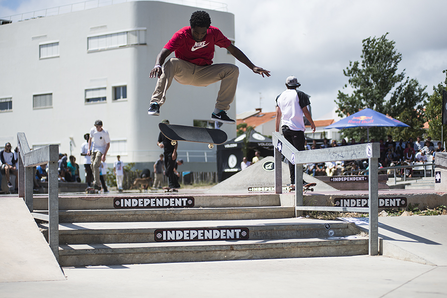 Shajen Willems - Frontside flip 20.Damn-Am-Portugal-Cascais-2014-Saturday-Shajen-Willems-Fs-Flip