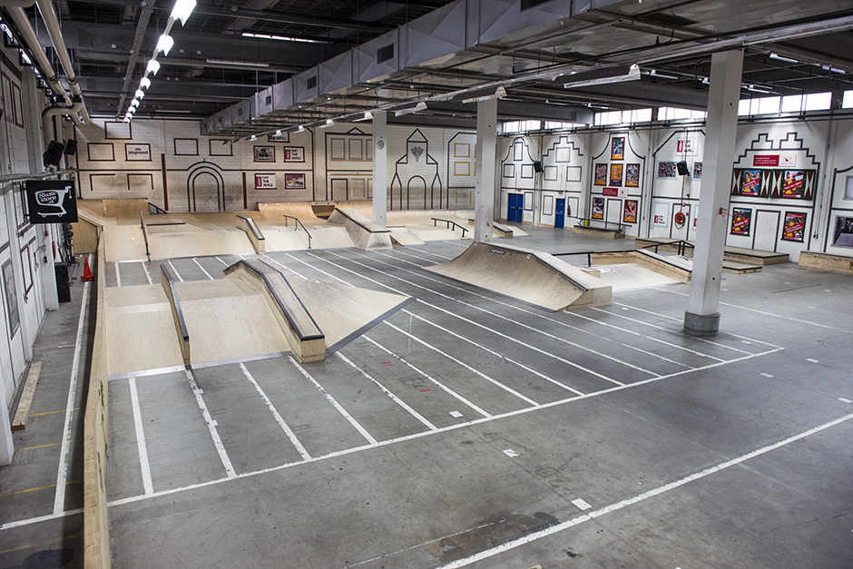 Skatepark-Utrecht-park2 Overview of Skatepark Utrecht showing the street section and obstacles