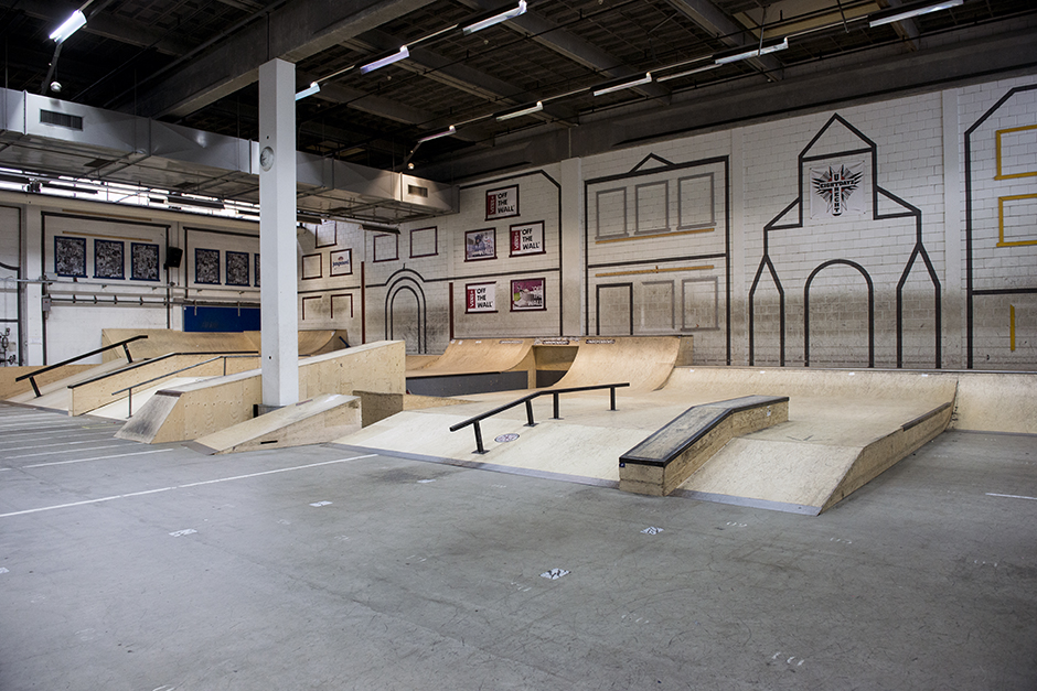 Skatepark-Utrecht-park6 Overview of Skatepark Utrecht showing the street section and obstacles
