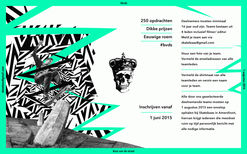 Skatebaas-flyer