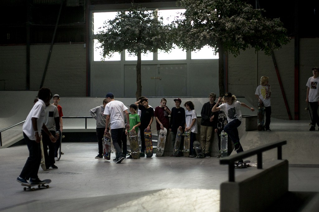 8. De teams hangen met elkaar