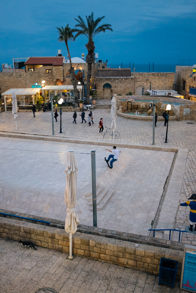 Het oude centrum van Tel Aviv waar Louis deze Fs blunt maakte – ziggy