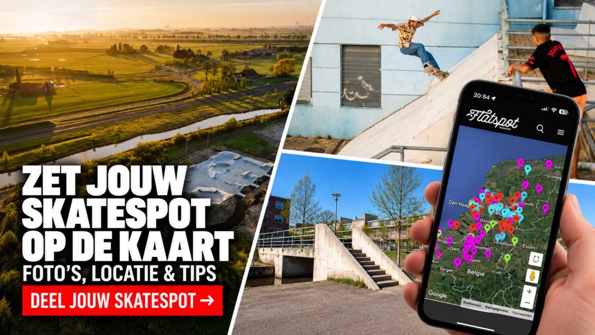 Voeg je skatespots en skateparken zelf toe aan de Flatspot Spot Map!