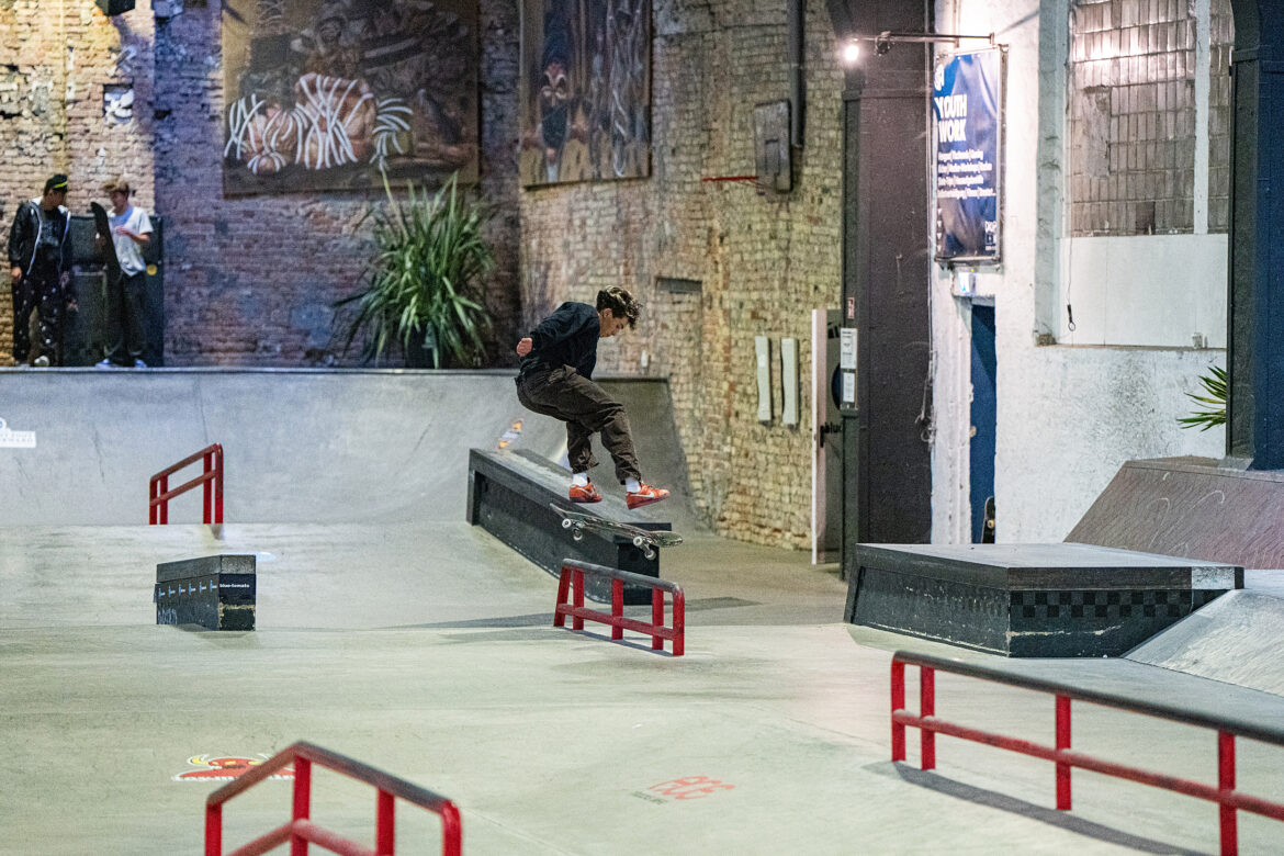 Diego Broest at Blue Tomato Best Foot Forward 2023 at Skatehalle Berlin