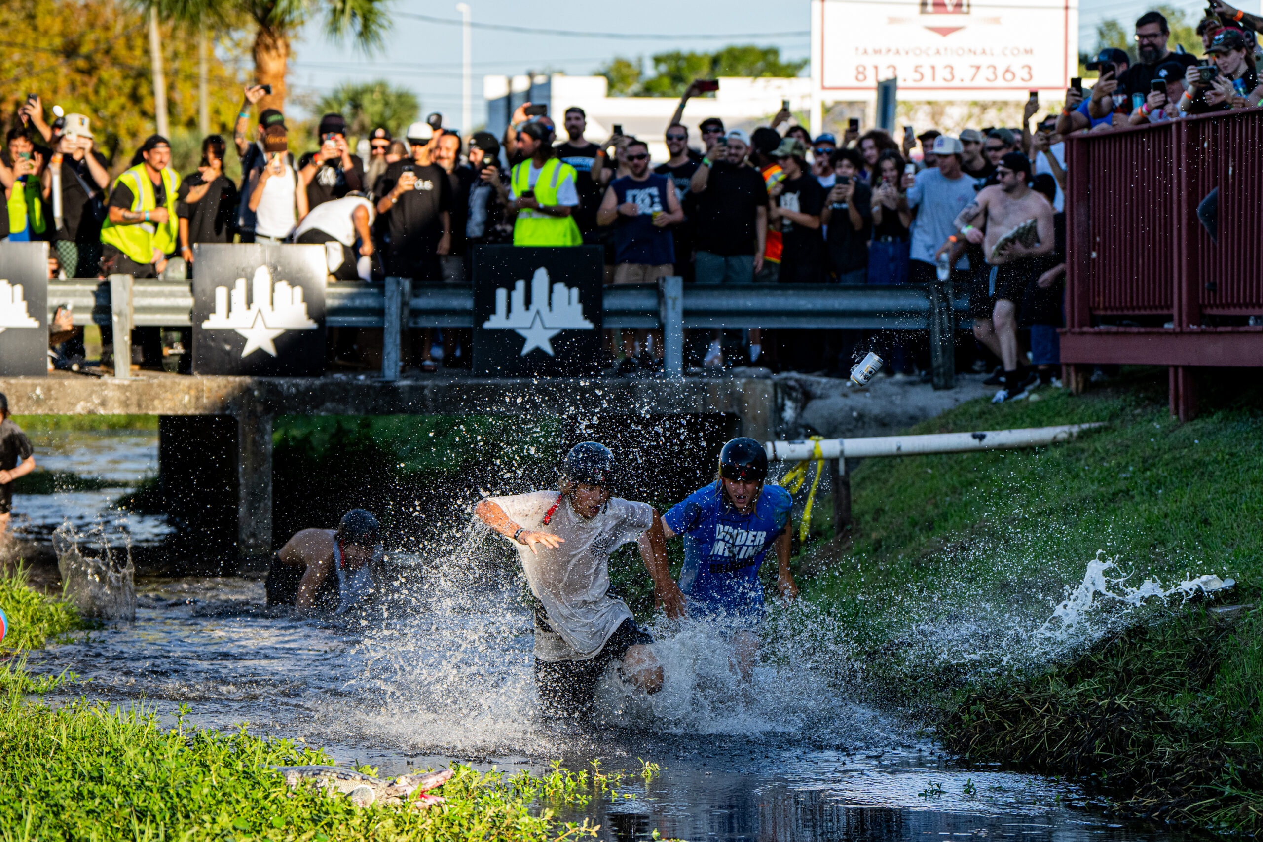 Moat Race during Tampa AM 2023 at Skatepark of Tampa