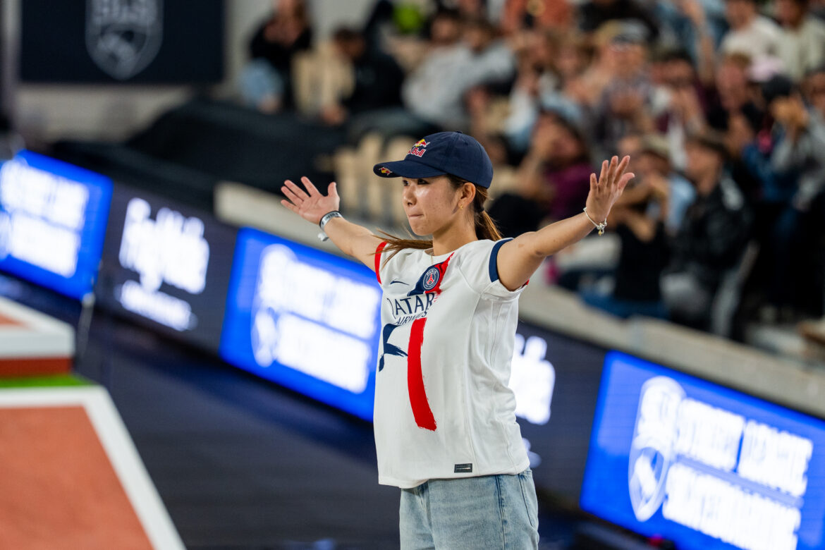 Yumeka Oda during the SLS Paris 2026 women's competition at Roland-Garros in Paris.