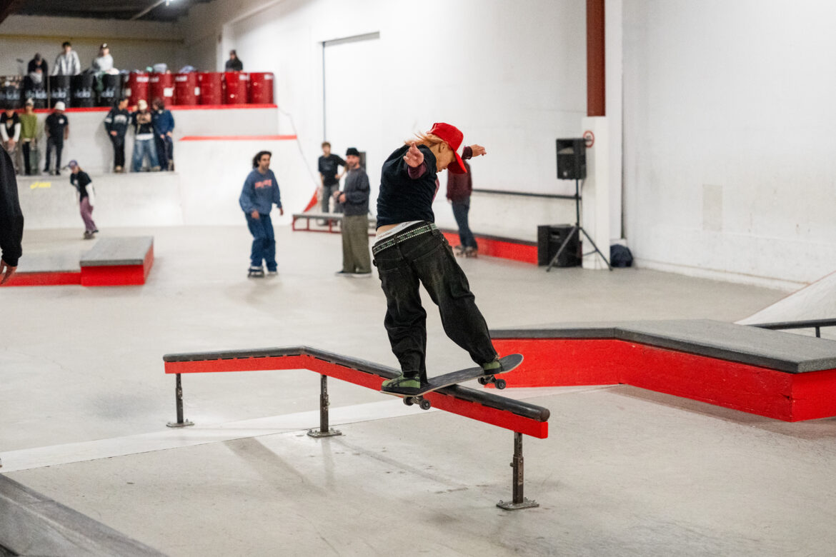 Asics Skateboarding Docu/Style Action Premiere and team session at PARK Amsterdam Niko Sugimoto skateboarding durign the sics Skateboarding Docu/Style Action Premiere and team session at PARK Amsterdam at 28 of October 2026.