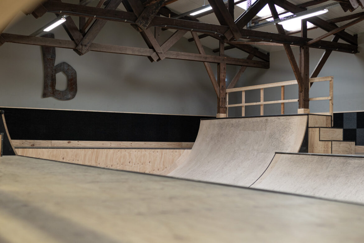 Burnside-Skatepark-Deventer-Miniramp-detail Highest part of the miniramp at Burnside Skatepark in Denveter