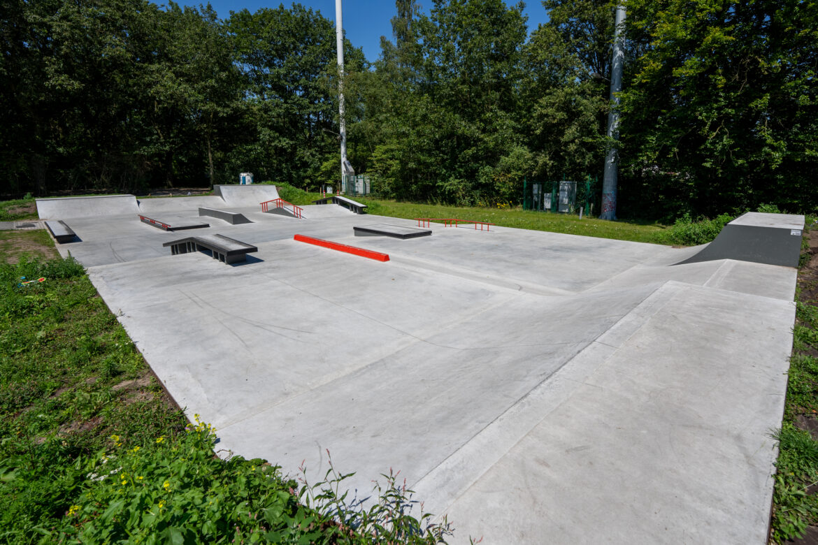 Nine Yards Skatepark Brasschaat (BE) Overzicht van Mishage Skatepark Brasschaat