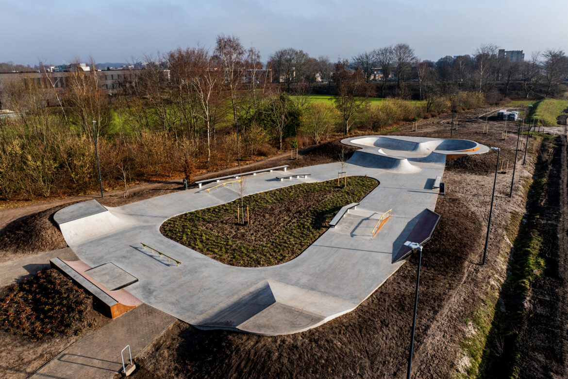 default Overzichtsfoto van het skatepark in Oosterhout