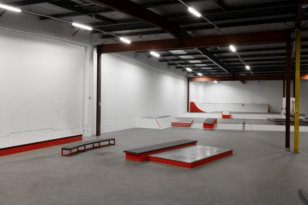 Overview Linkerkant bij skatepark PARK in Amsterdam
