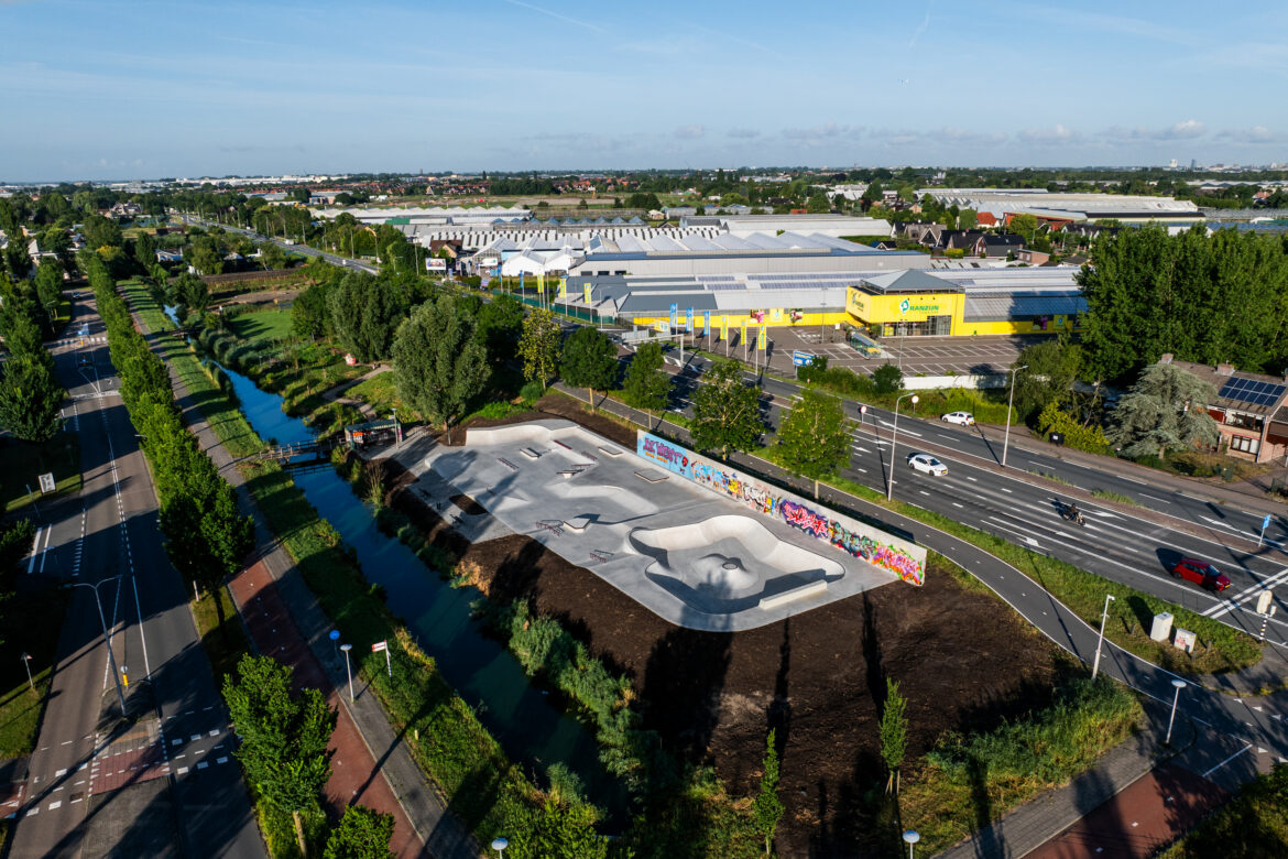 default Luchtfoto van Skatepark de West in Amstelveen