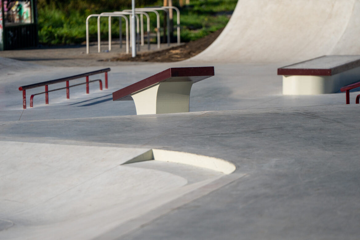 Skatepark-Amstelveen-Nine-Yards-8 Ledge detail bij Skatepark de West in Amstelveen