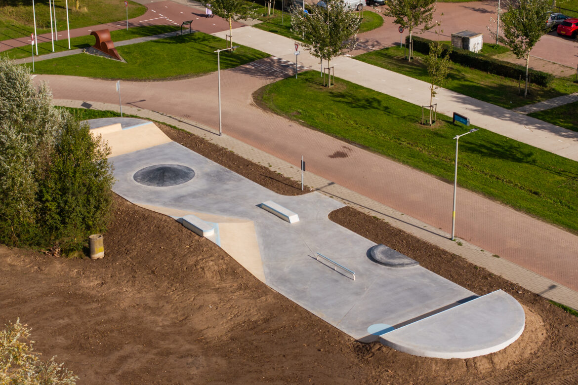 Overzicht van Skatepark Schuytgraaf Arnhem