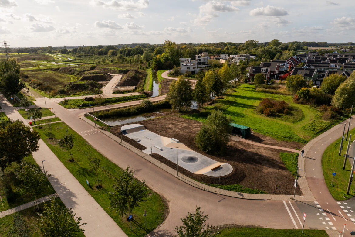 Dronefoto van Skatepark Schuytgraaf Arnhem in 2026