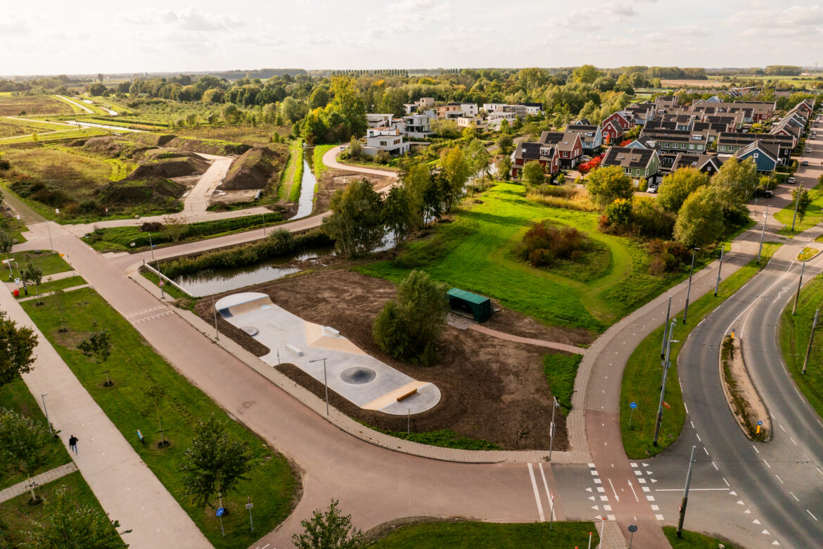 Luchtfoto van Skatepark Schuytgraaf Arnhem