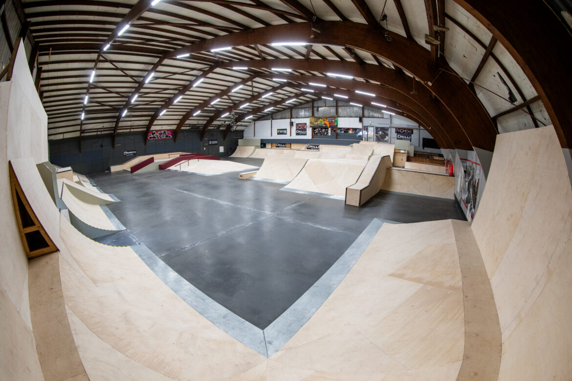 Overview van Skatepark The Promise in Heelren na de verbouwing in 2025