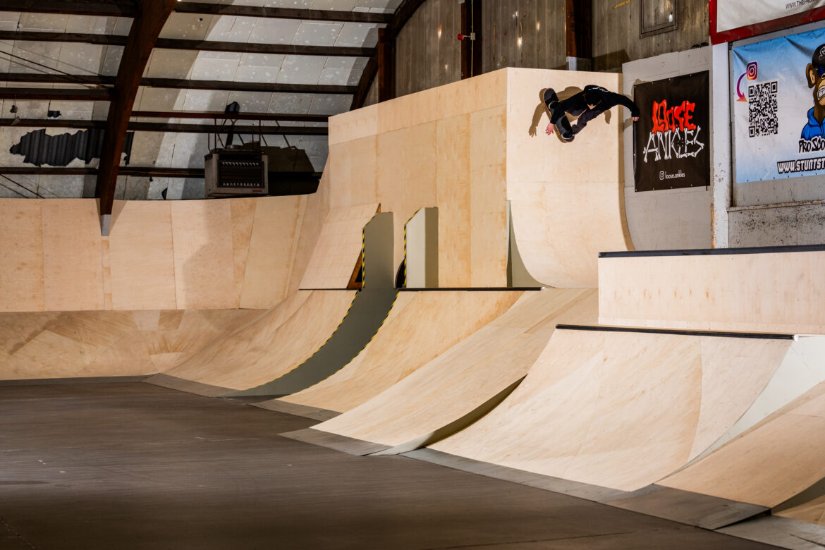The Promise Skatepark, Heerlen 2025 Local skateboarder Kelvin Werst met een Wallride bij Skatepark The Promise in Heerlen na de verbouwing in 2025