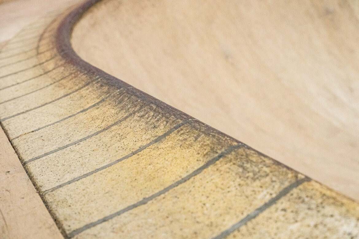 Detail of bowl bij World Skate Center Skatepark in Den Bosch
