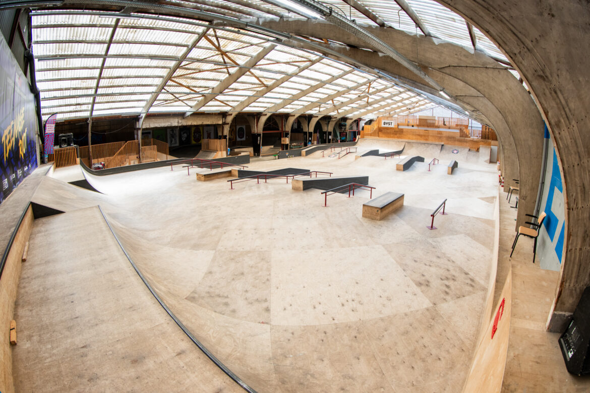 Overview van street park van World Skate Center Skatepark in Den Bosch