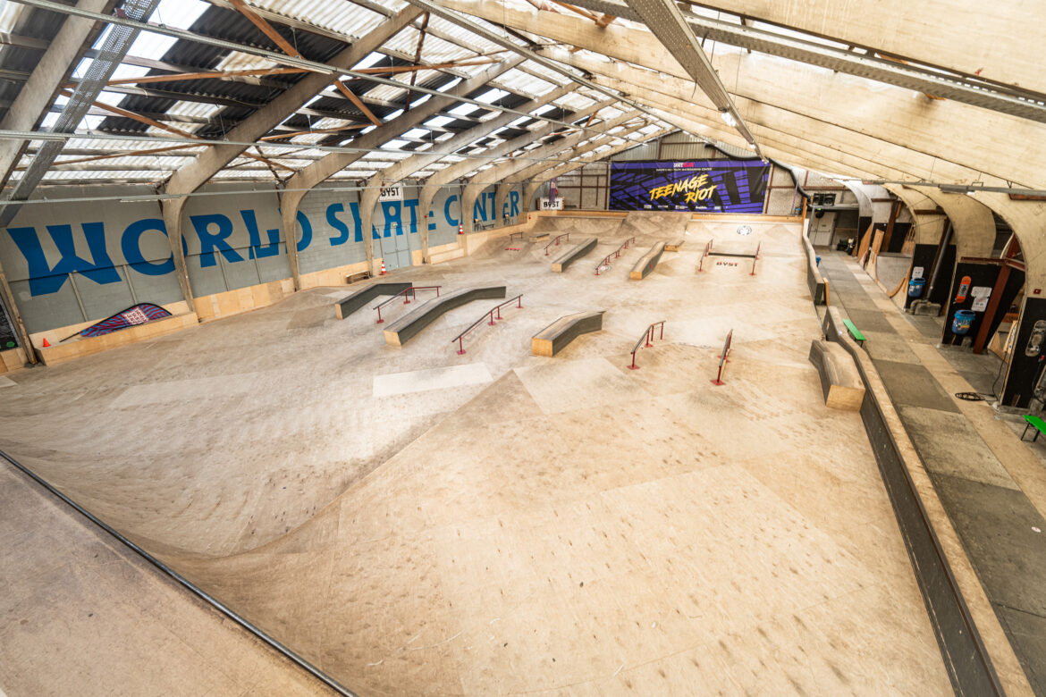 Overview van street park van World Skate Center Skatepark in Den Bosch