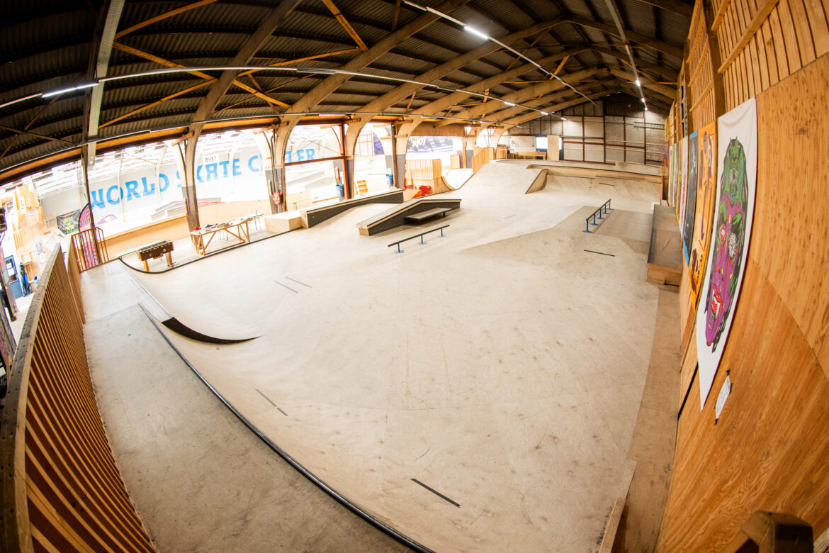 Overzicht van kiddy course bij World Skate Center Skatepark in Den Bosch